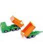 SIKU Blister - Truck with dumper body and tipping trailer