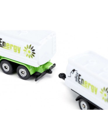 SIKU Blister - Truck with tank truck and trailer