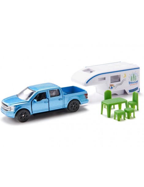 SIKU Blister - Ford F150 Pick-Up Camper