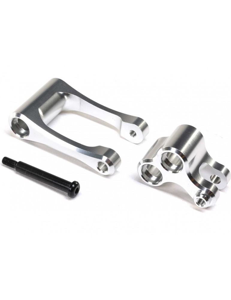 Losi Aluminum Knuckle & Pull Rod, Silver: PM-MX