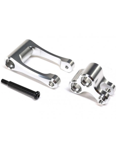 Losi Aluminum Knuckle & Pull Rod, Silver: PM-MX