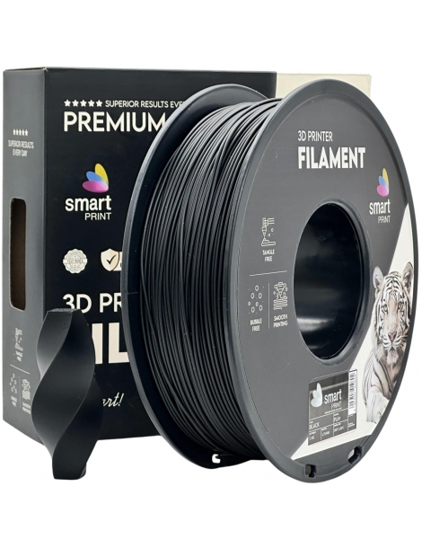 PLA+ plastikas 1.75mm juodas Smart Print – CyborgShop