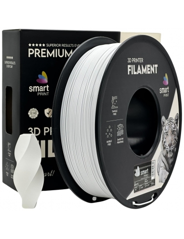 PLA+ plastikas 1.75mm baltos spalvos 1kg 3D spausdinimo filamentas Smart Print – CyborgShop