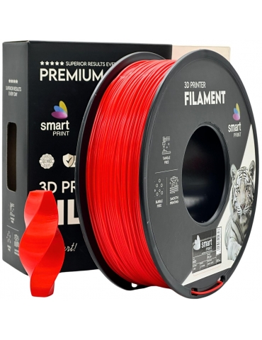 PLA+ plastikas 1.75mm raudonos spalvos 1kg 3D spausdinimo filamentas Smart Print – CyborgShop