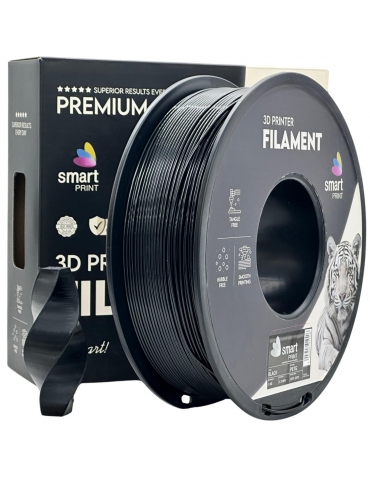 PETG plastikas 1.75mm juodos spalvos 1kg 3D spausdinimo filamentas Smart Print – CyborgShop