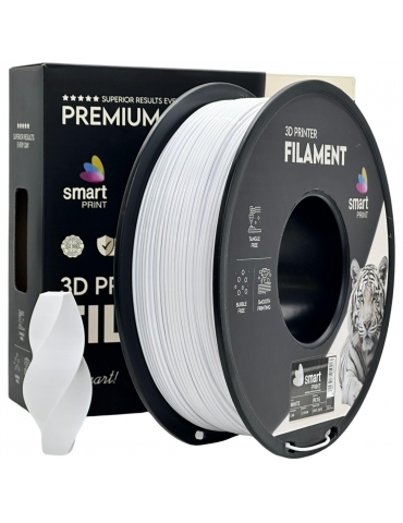 PETG plastikas 1.75mm baltos spalvos 1kg 3D spausdinimo filamentas Smart Print – CyborgShop