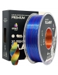 PLA Silk plastikas 1.75mm raudonos geltonos mėlynos spalvos 1kg 3D spausdinimo filamentas Smart Print – CyborgShop