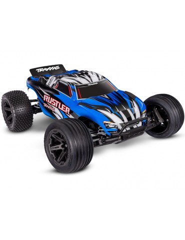 RC modelis Rustler 2WD XL-5 1:10 RTR mėlynos spalvos Traxxas – CyborgShop