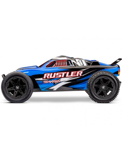 RC modelis Rustler 2WD XL-5 1:10 RTR mėlynos spalvos Traxxas – CyborgShop