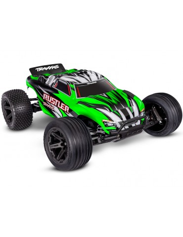 RC modelis Rustler 2WD XL-5 1:10 RTR žalios spalvos Traxxas – CyborgShop