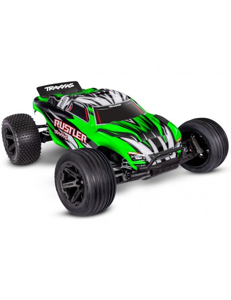 RC modelis Rustler 2WD XL-5 1:10 RTR žalios spalvos Traxxas – CyborgShop