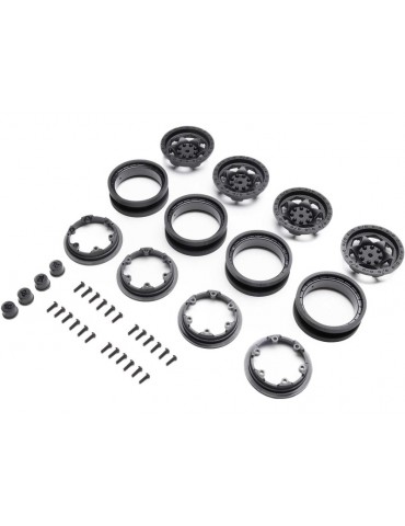 Axial Trail-Gear 1.9 Beadlock Wheel Set (4)