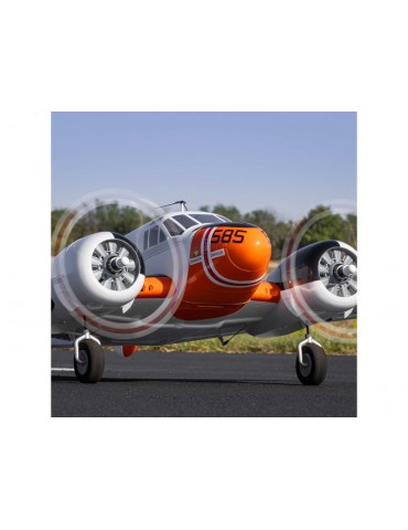 E-flite Beechcraft D18/RC-45J 1.5m BNF Basic AS3X+ SAFE Select