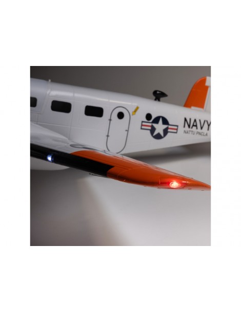 E-flite Beechcraft D18/RC-45J 1.5m BNF Basic AS3X+ SAFE Select