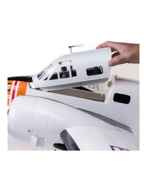 E-flite Beechcraft D18/RC-45J 1.5m BNF Basic AS3X+ SAFE Select