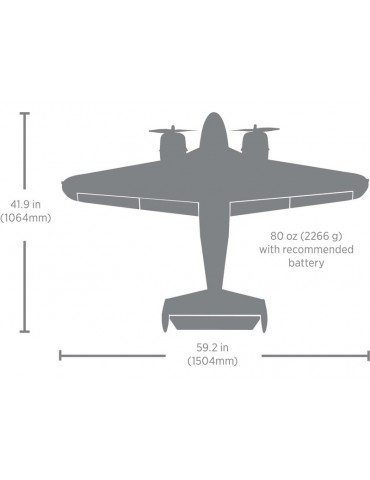 E-flite Beechcraft D18/RC-45J 1.5m PNP