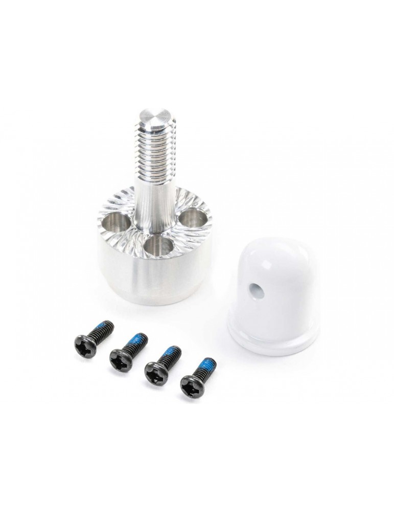 E-flite Prop Adapter And Spinner Nut (White): RC-45J 1.5m