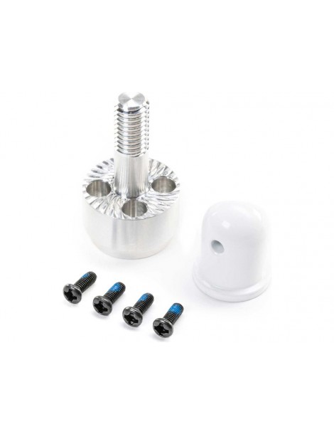 E-flite Prop Adapter And Spinner Nut (White): RC-45J 1.5m