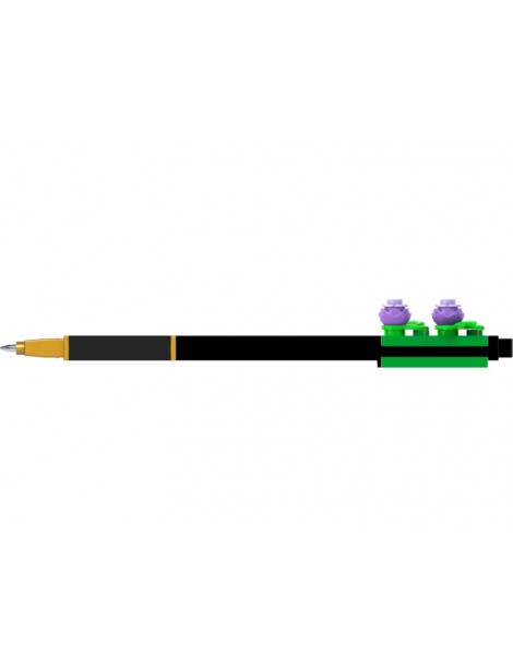 LEGO Gel pen with purple flower Black