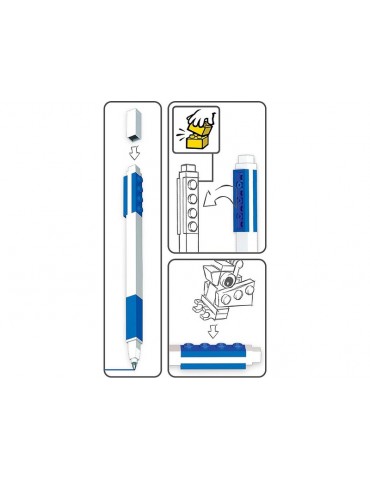 LEGO Gel pen with minifigure Black