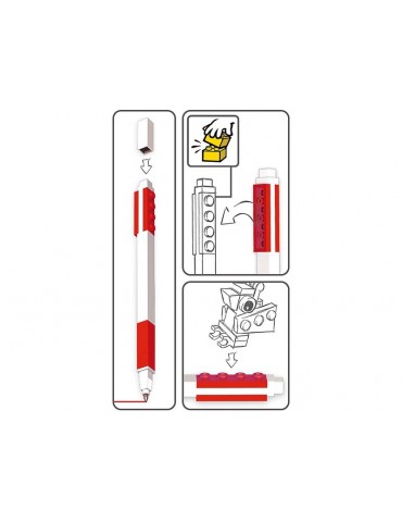 LEGO Gel pen with minifigure Red