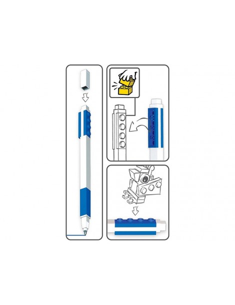 LEGO Gel pen with minifigure Red