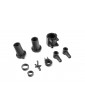 Panhard bar parts: servo horn +cover A/B+shell+ link Rod+ clutch