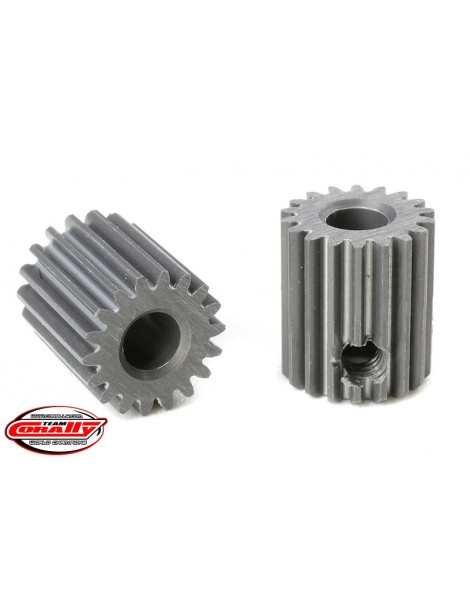 64 DP Pinion - Short - Hard Anodised AL7075 - 18 Teeth - Shaft Dia. 3.17mm