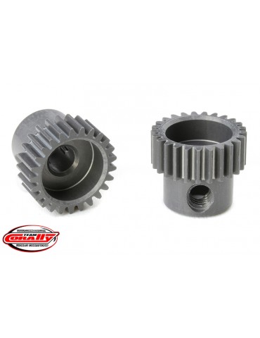 64 DP Pinion - Short - Hard Anodised AL7075 - 25 Teeth - Shaft Dia. 3.17mm