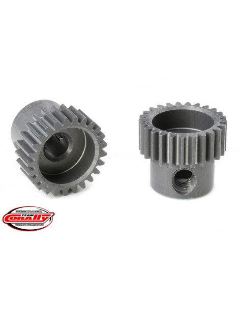 64 DP Pinion - Short - Hard Anodised AL7075 - 25 Teeth - Shaft Dia. 3.17mm