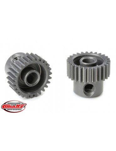 64 DP Pinion - Short - Hard Anodised AL7075 - 26 Teeth - Shaft Dia. 3.17mm