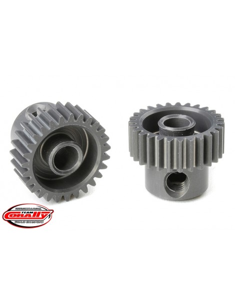 64 DP Pinion - Short - Hard Anodised AL7075 - 27 Teeth - Shaft Dia. 3.17mm