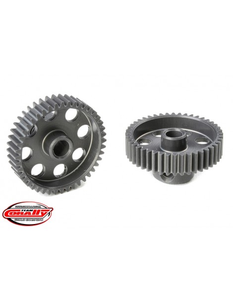 64 DP Pinion - Short - Hard Anodised AL7075 - 44 Teeth - Shaft Dia. 3.17mm