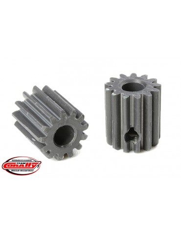 48 DP Pinion - Short - Hard Anodised AL7075 - 13 Teeth - Shaft Dia. 3.17mm