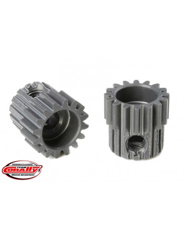 48 DP Pinion - Short - Hard Anodised AL7075 - 16 Teeth - Shaft Dia. 3.17mm