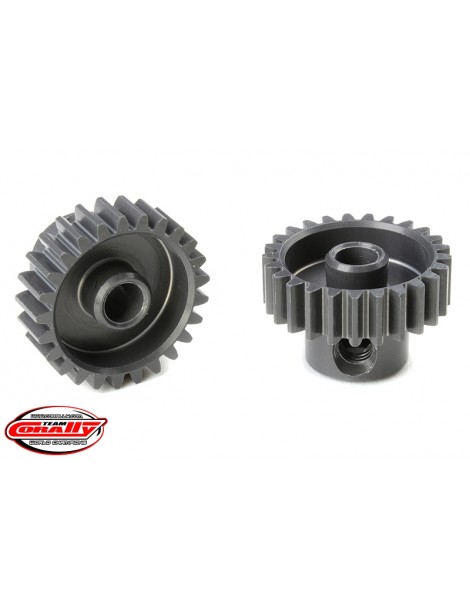 48 DP Pinion - Short - Hard Anodised AL7075 - 25 Teeth - Shaft Dia. 3.17mm