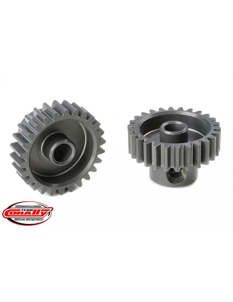 48 DP Pinion - Short - Hard Anodised AL7075 - 26 Teeth - Shaft Dia. 3.17mm