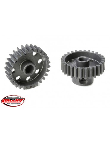 48 DP Pinion - Short - Hard Anodised AL7075 - 28 Teeth - Shaft Dia. 3.17mm