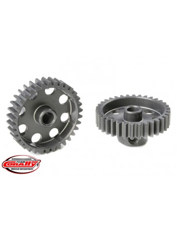 48 DP Pinion - Short - Hard Anodised AL7075 - 34 Teeth - Shaft Dia. 3.17mm