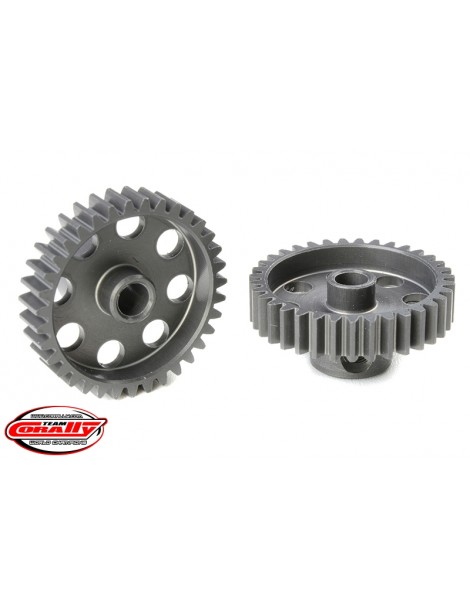 48 DP Pinion - Short - Hard Anodised AL7075 - 35 Teeth - Shaft Dia. 3.17mm