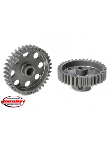 48 DP Pinion - Short - Hard Anodised AL7075 - 36 Teeth - Shaft Dia. 3.17mm
