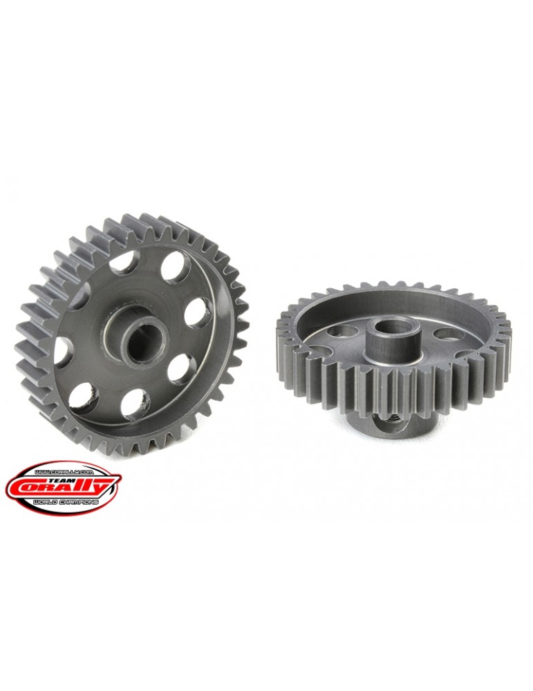 48 DP Pinion - Short - Hard Anodised AL7075 - 36 Teeth - Shaft Dia. 3.17mm