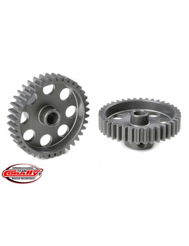 48 DP Pinion - Short - Hard Anodised AL7075 - 38 Teeth - Shaft Dia. 3.17mm