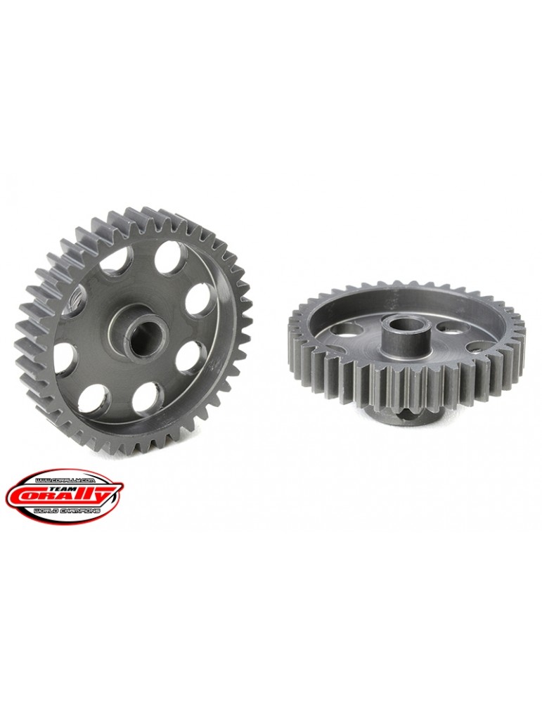 48 DP Pinion - Short - Hard Anodised AL7075 - 40 Teeth - Shaft Dia. 3.17mm