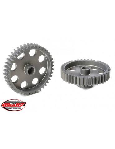 48 DP Pinion - Short - Hard Anodised AL7075 - 42 Teeth - Shaft Dia. 3.17mm