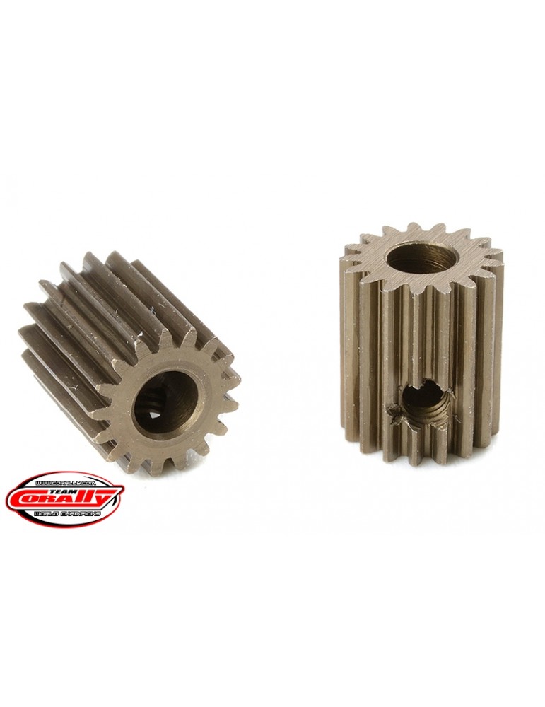 64DP Pinion - Short - Hardened Steel - 17 Teeth - Shaft Dia. 3.17mm