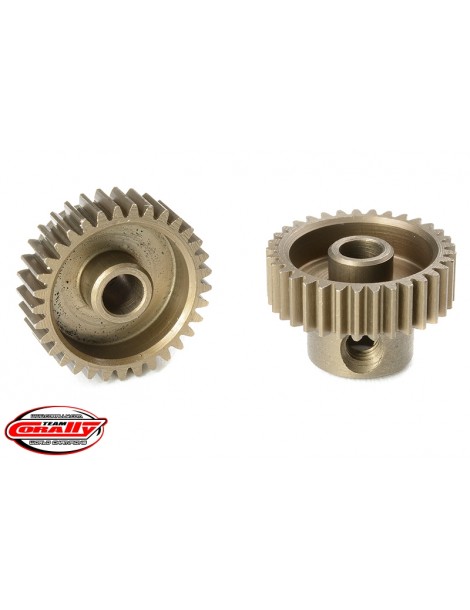 64DP Pinion - Short - Hardened Steel - 33 Teeth - Shaft Dia. 3.17mm