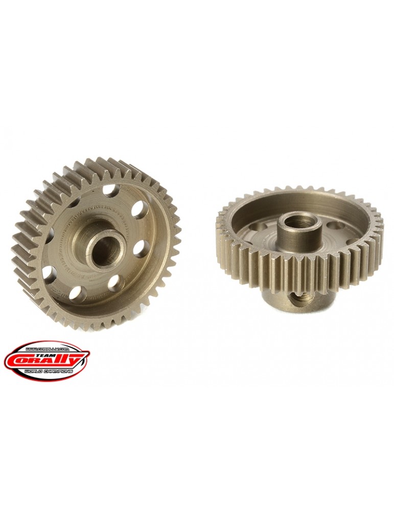64DP Pinion - Short - Hardened Steel - 42 Teeth - Shaft Dia. 3.17mm