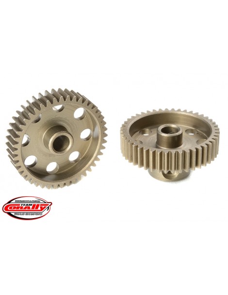 64DP Pinion - Short - Hardened Steel - 44 Teeth - Shaft Dia. 3.17mm