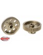64DP Pinion - Short - Hardened Steel - 44 Teeth - Shaft Dia. 3.17mm